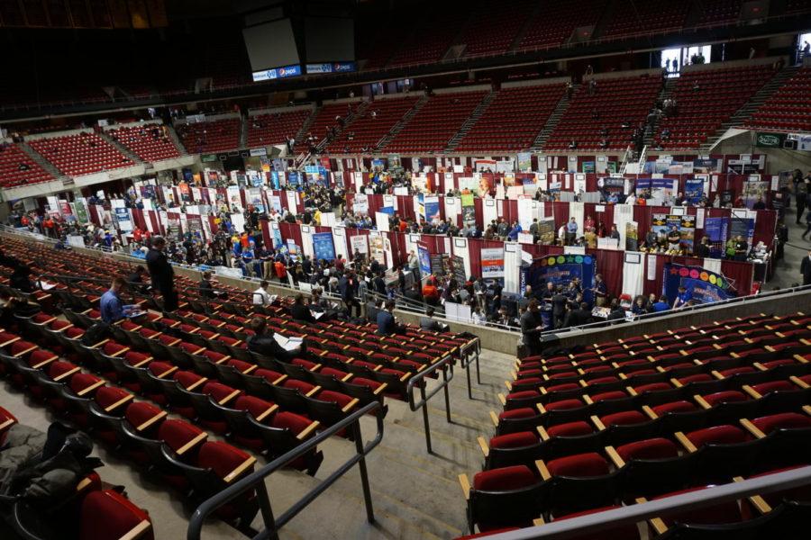 The Engineering Career Fair exploded with an impressive amount of companies coming to Hilton Feb. 6 interested in recruiting new members with fresh talent.