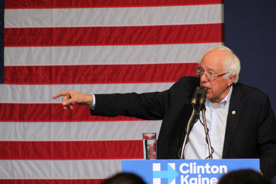 Bernie Sanders came to Iowa State University on Nov. 5 to campaign for Hillary Clinton. The “Ames Get Out the Vote Rally with Bernie Sanders” was held in the Scheman Building. He spoke about how we should be proud of our diversity.