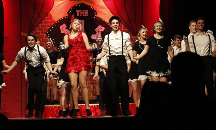Sorority+and+fraternity+members+perform+Alive+in+the+515.+Its+a+murder+mystery+mini-musical.+The+annual+talent+competition%2C+Varieties%2C+takes+place+in+the+Great+Hall+of+the+Memorial+Union.+Eight+group%2Findividual+participants+showcased+their+talent+on+Feb.+22+at+7+p.m.%C2%A0