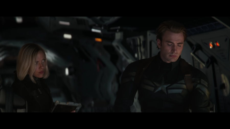 Black+Widow+%28Scarlett+Johansson%29+and+Captain+America+%28Chris+Evans%29+embark+on+their+first+journey+into+space.%C2%A0