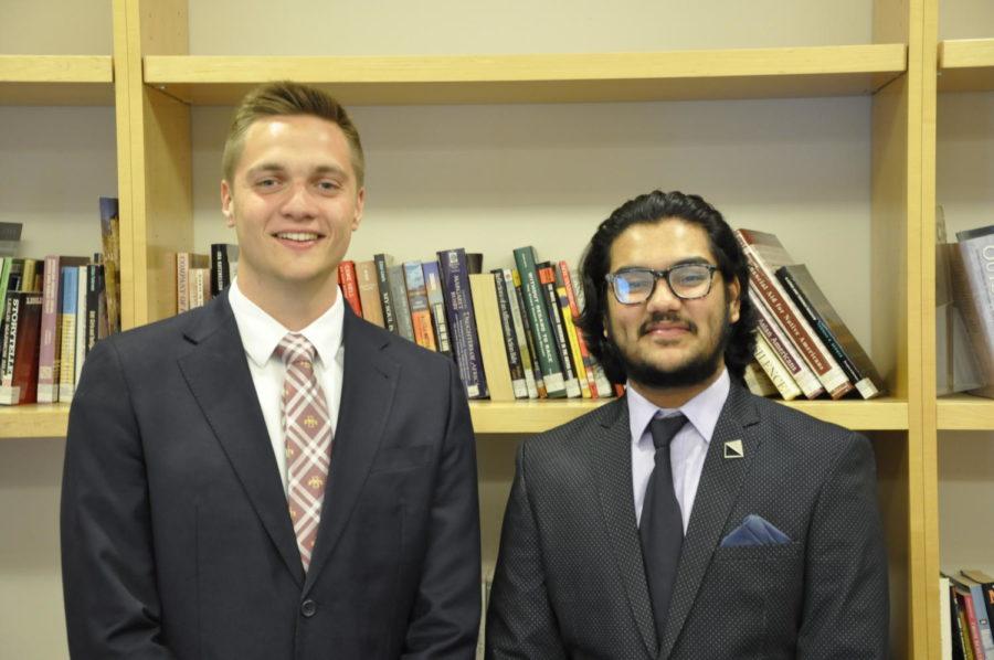 Austin Graber and Vishesh Bhatia have been elected as the 2019-20 Student Government president and vice president.