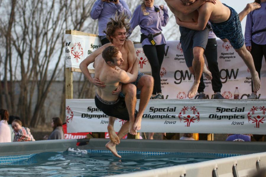 The Polar Bear Plunge was held Friday at the Hansen Agriculture Center. The annual event supports the Special Olympics of Iowa.