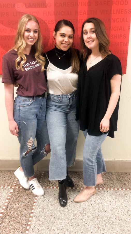 The Fashion Show 2019 Modeling Committee co-directors (from left to right) Caleigh Corbett, Lexi Stumpf and Emily Curtiss, have become good friends since working together.