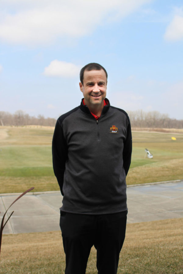 Iowa States head mens golf coach, Andrew Tank.