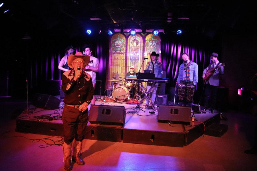 Famous queer country artist Lavender Country performs with Paisley Fields at the Maintenance Shop on April 18. Both artists are queer country performers that have been touring together since March 13. 