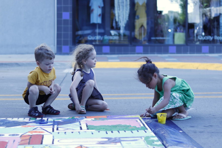 All ages art painting is a segment featured in the 2019 Downtown Ames Art Walk. Artists Kristyn Borglum, Daniel Forrester, Shelby Mitchell and Reed Wu contributed their work for participants to paint. The event took place on June 7 at Main Street. 