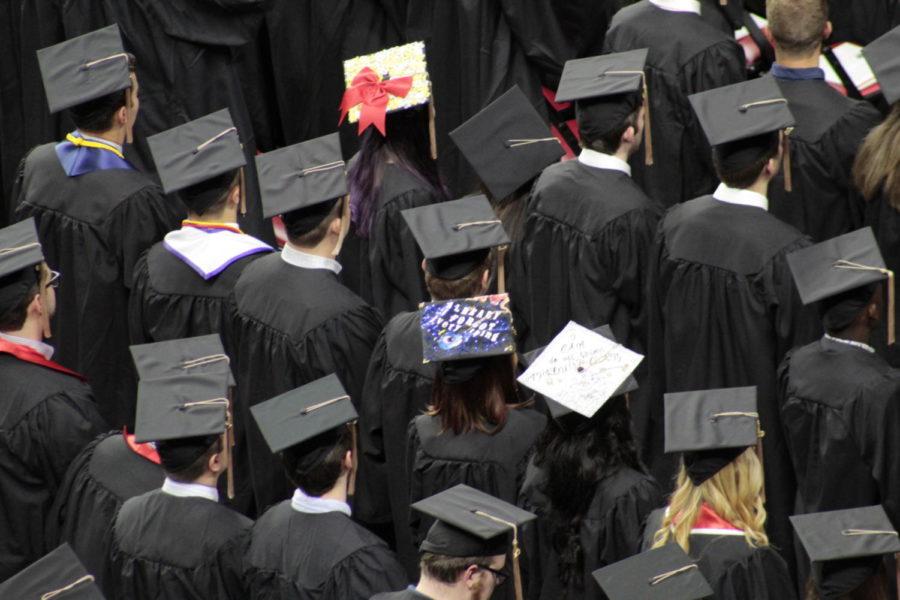 Undergraduate commencement at Iowa State took place on Saturday, May 11 in Hilton Coliseum. Thousands of the students who graduated left with thousands of dollars in student debt.