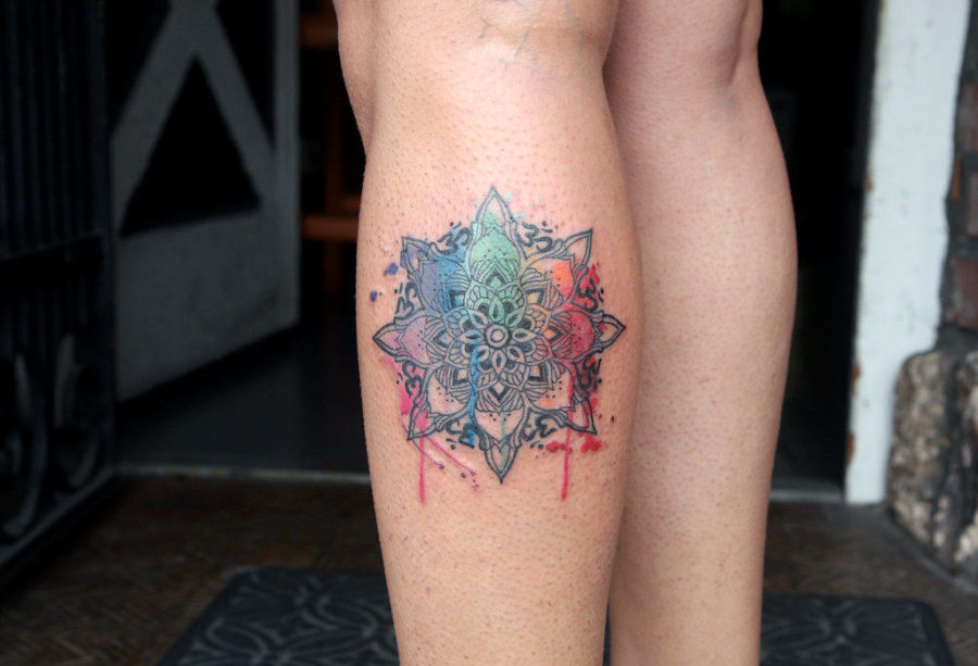 A popular tattoo design is a mandala design, which can feature intricate and delicate patterns within the shape. 