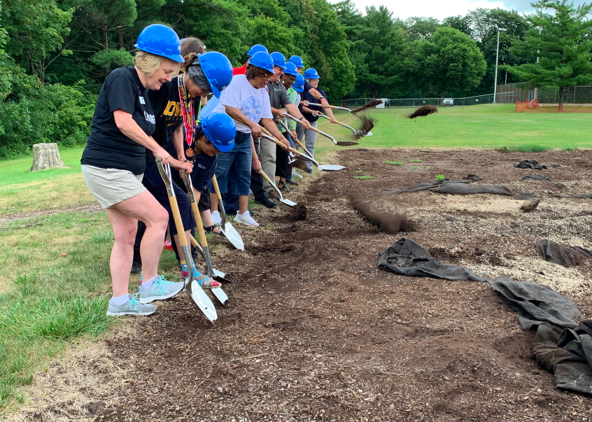 The Ames Miracle Playground had its groundbreaking event Aug. 10 and invited the community members to the ceremony hosted by the Ames Foundation. Several donors and visitors with special needs were encouraged to grab a shovel and participate in the event. 