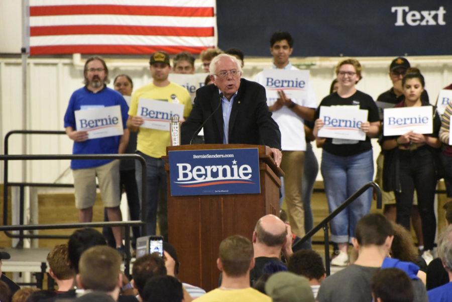 Sen. Bernie Sanders, I-Vt., visited Iowa State on Sept. 8 as part of the 2020 College Campus Tailgate Tour.