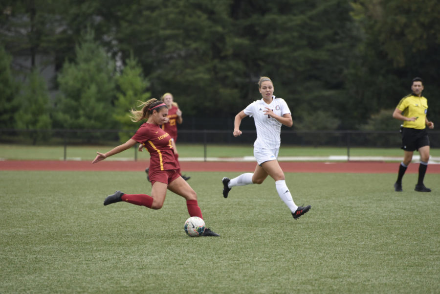 The Iowa State Soccer team faced Omaha on Sept. 8. The Cyclones won 1-0.