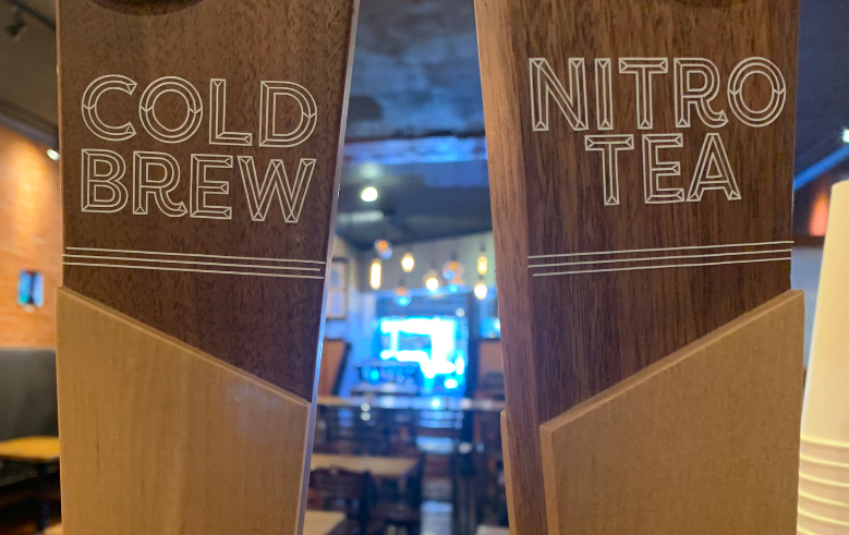 Cold brew is a popular drink which has a high amount of caffeine while specific teas vary in amount. The nitro tea is herbal so it has no caffeine in it. 