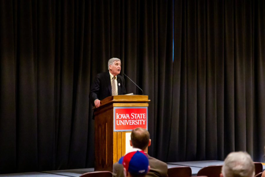 Henry Reichman, professor emeritus of history at California State University, East Bay, spoke about academic freedom on Sept. 17 at Iowa State.