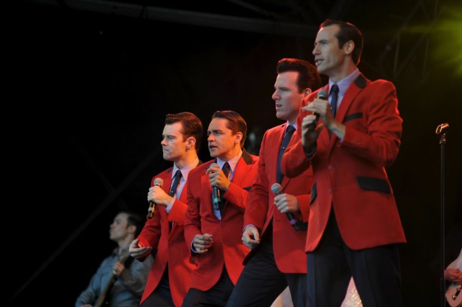 Jersey Boys details the hardships and successes of Frankie Valli and The Four Seasons.