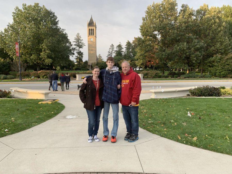 Nicholas Ryan, freshman in open option, went to various activities with his family during Family Weekend. Ryans parents said they were most excited to learn more about a typical day for him at Iowa State. 
