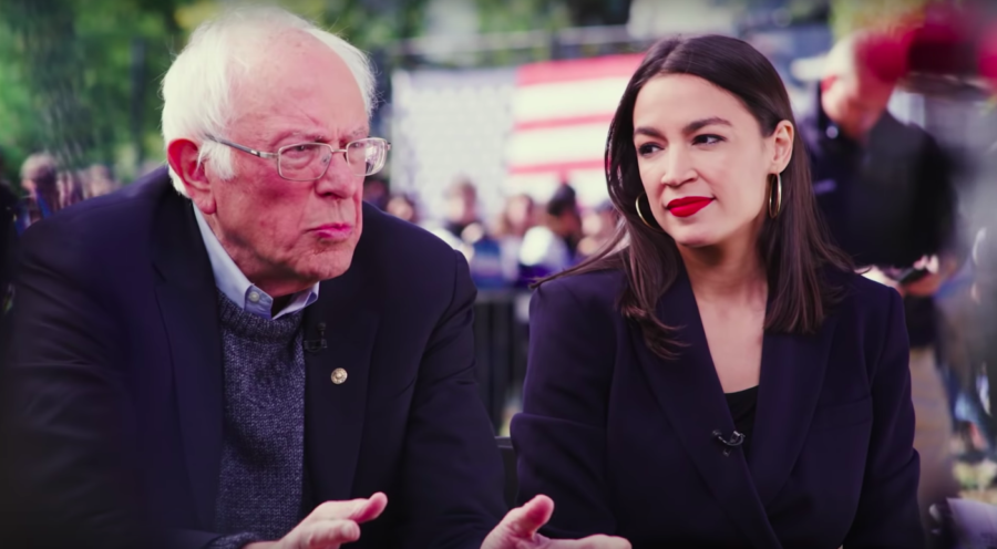 Sen.+Bernie+Sanders+latest+commercial+airing+in+Iowa+for+his+presidential+campaign+features+Rep.+Alexandria+Ocasio-Cortez%2C+who+endorsed+his+bid+for+the+presidency+Oct.+19.