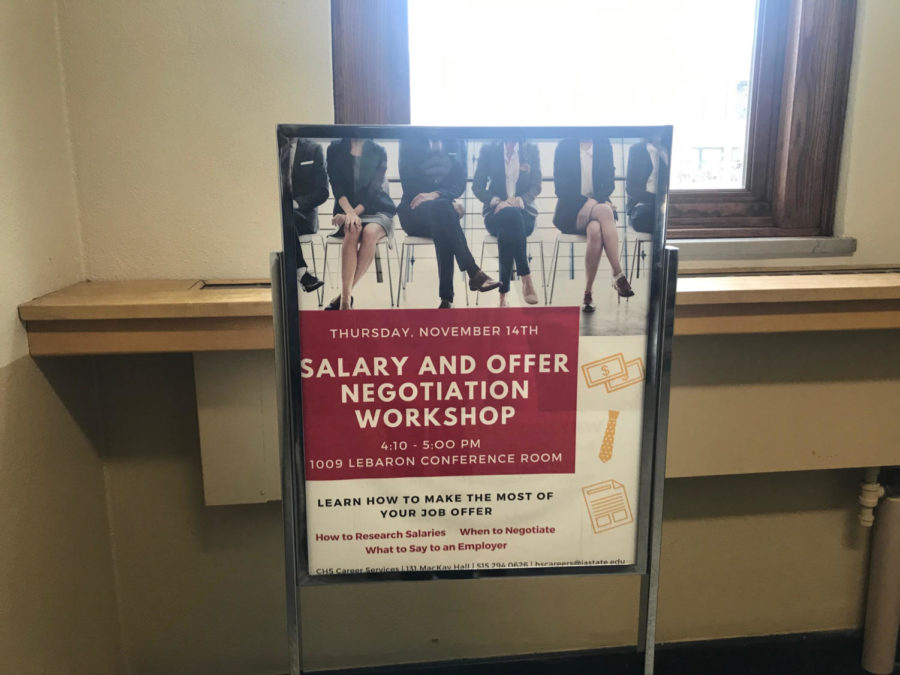 The Salary and Offer Negotiation Workshop will teach salary negotiation to students looking for full-time jobs or internships.