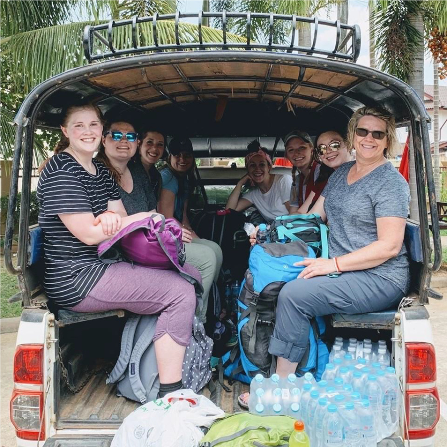 Nursing students went to Thailand and Cambodia and set up pediatric and neonatal resuscitation clinics and worked with children who have never had a physical assessment before.