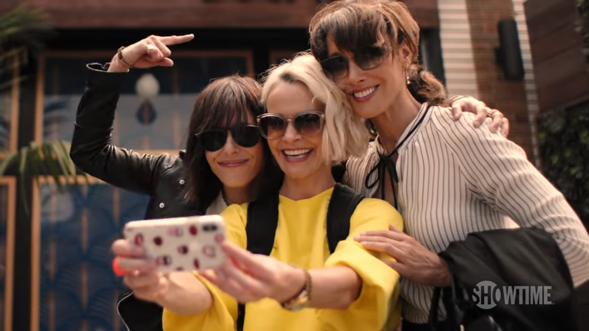 Katherine Moennig, Leisha Hailey and Jennifer Beals of “The L Word: Generation Q. The premiere of the show was Sunday and a new episode will air every Sunday at 9 p.m.