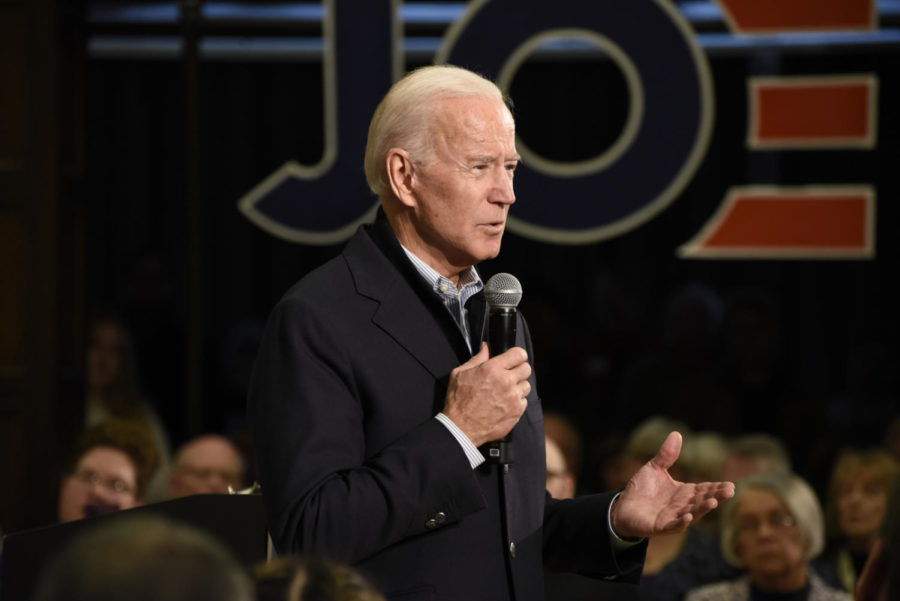 Former Vice-President Joe Biden visited Iowa State on Dec. 4 as part of his No Malarkey! tour. Biden spoke about his history in international relations and took audience questions surrounding Iowa issues. 