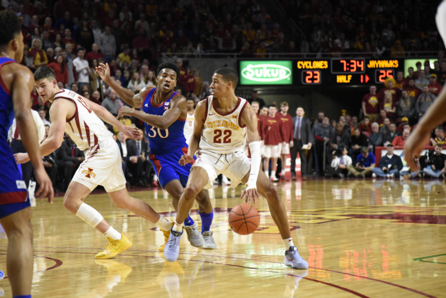 Sophomore+guard+Tyrese+Haliburton%C2%A0during%C2%A0the%C2%A0mens+basketball+game+against+No.3+Kansas+on+Jan.+8%C2%A0in+Hilton+Coliseum.