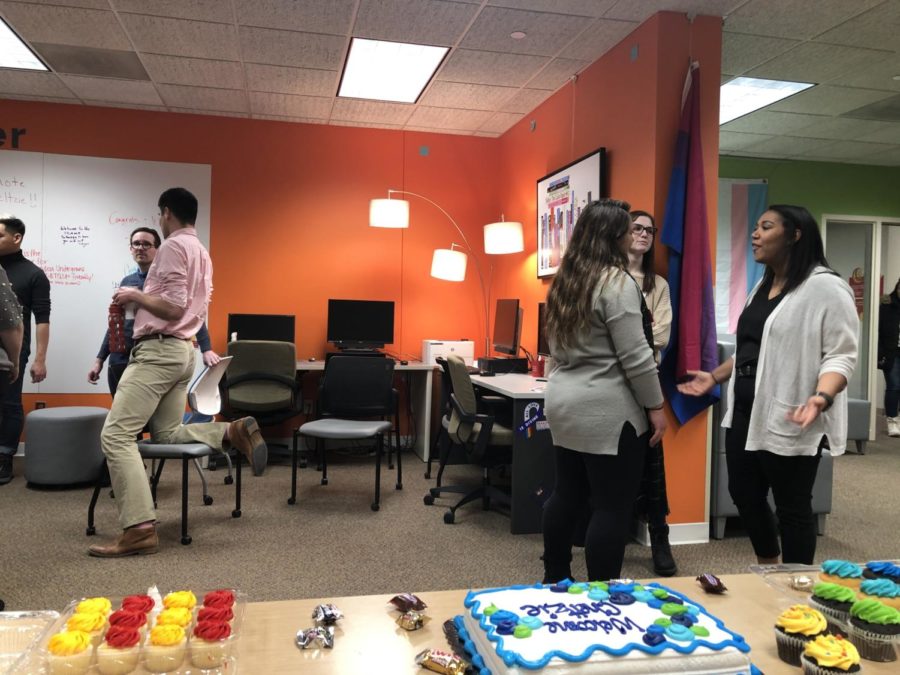 A welcome event was hosted by the Center for LGBTQIA+ Student Success to welcome its new staff member, Cheltzie Miller-Bailey.
