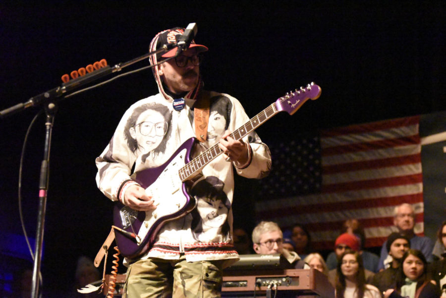 Portugal. The Man performed at Senator Bernie Sanders rally on Jan. 25 at the Ames City Auditorium.