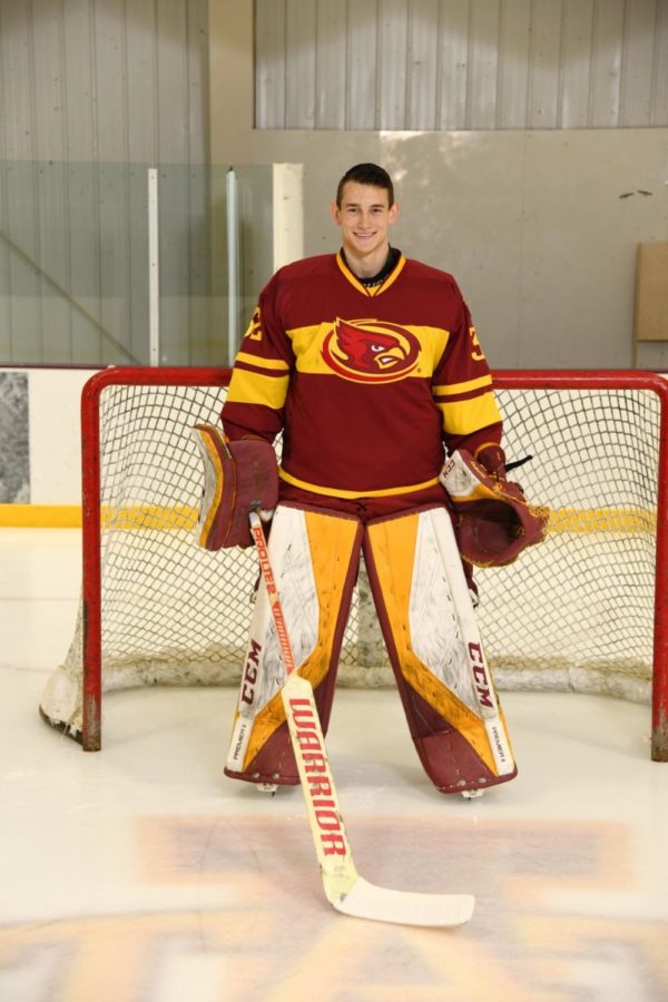 Nikita Kozak, senior in mechanical engineering, plays for the Cyclone hockey team. 