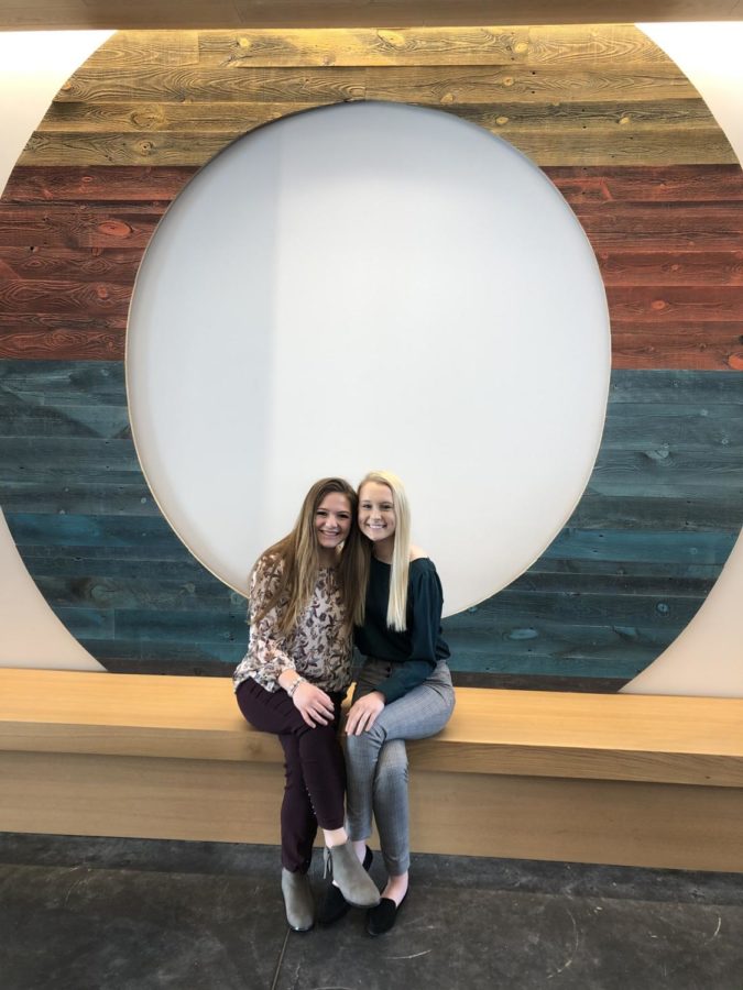 From left to right: Brooke Beinhart, junior in agricultural business and agronomy, and Rachel Grober, senior in agricultural business, economics and supply chain management. Beinhart and Grober were selected as 2020 Global Food Challenge Emerging Leaders.