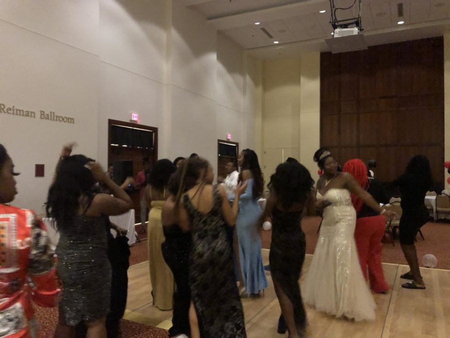 Members of the Black Student Alliance (BSA) dance the night away at BSAs annual winter formal.