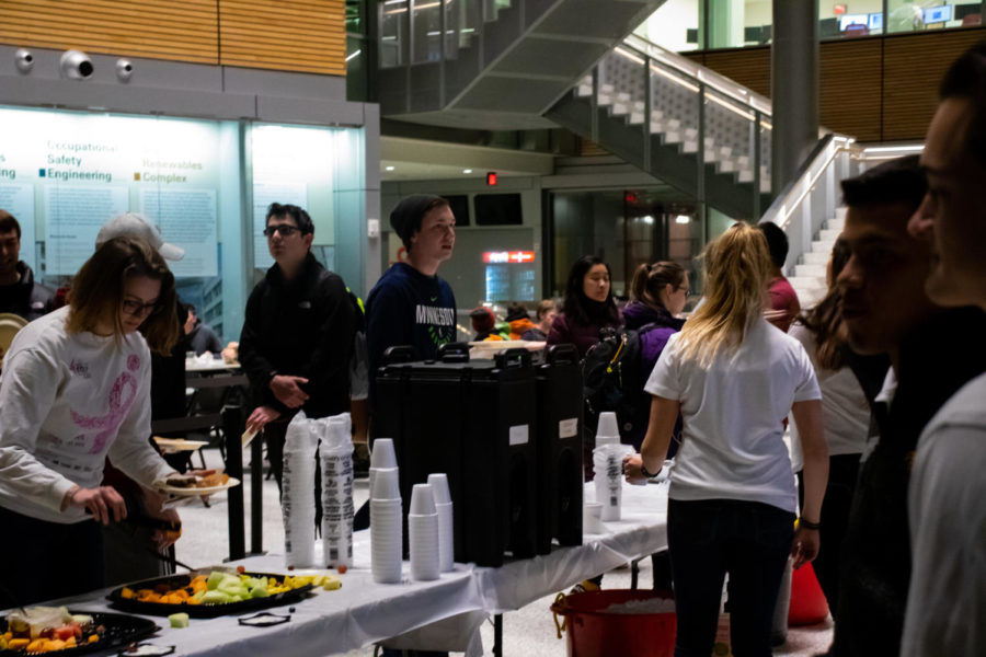 At the end of last semester, the Engineers Week team served over 300 students breakfast at midnight during dead week.
