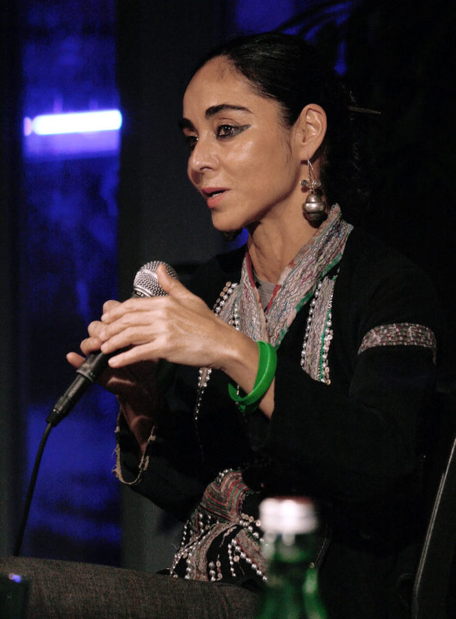 Shirin Neshat at an open discussion about her film Zanan bedun-e mardan Women Without Men during the Vienna International Film Festival 2009.