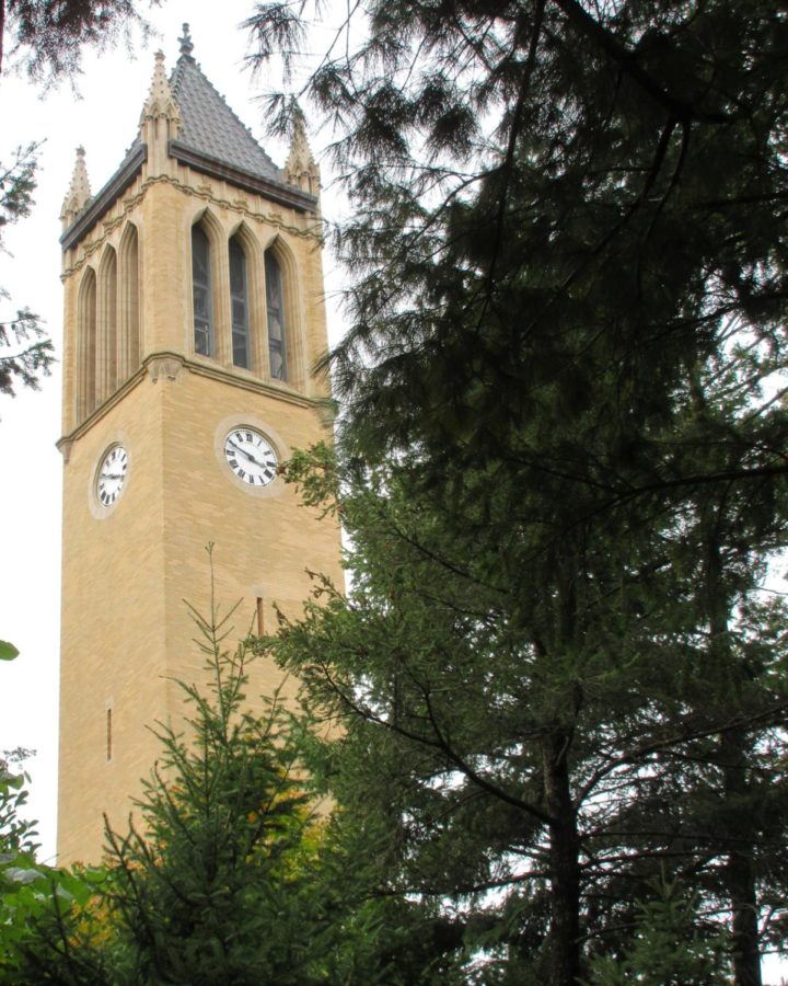 The Campanile and the carillon are frequently known as the “Bells of Iowa State.” The Campanile stands tall with 50,000 bricks and 50 bells.