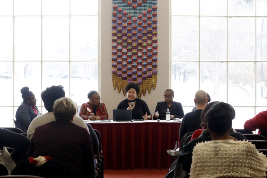 The Black Faculty and Staff Association talk about the history and current experiences of black faculty and staff on campus. The 19th Thomas L. Hill Iowa State Conference on Race and Ethnicity (ISCORE) was held on March 1, 2019, in the Memorial Union. The event focuses on issues of race and ethnicity on a local and national scale.