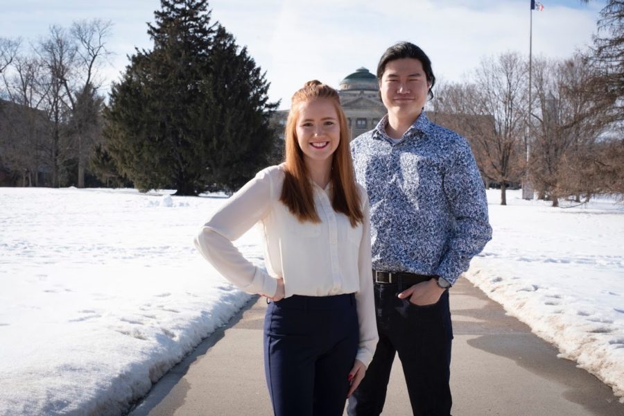 Lydia Greene is a candidate for president of Iowa States Student Government, running alongside Joshua Hanyang, a candidate for vice president.
