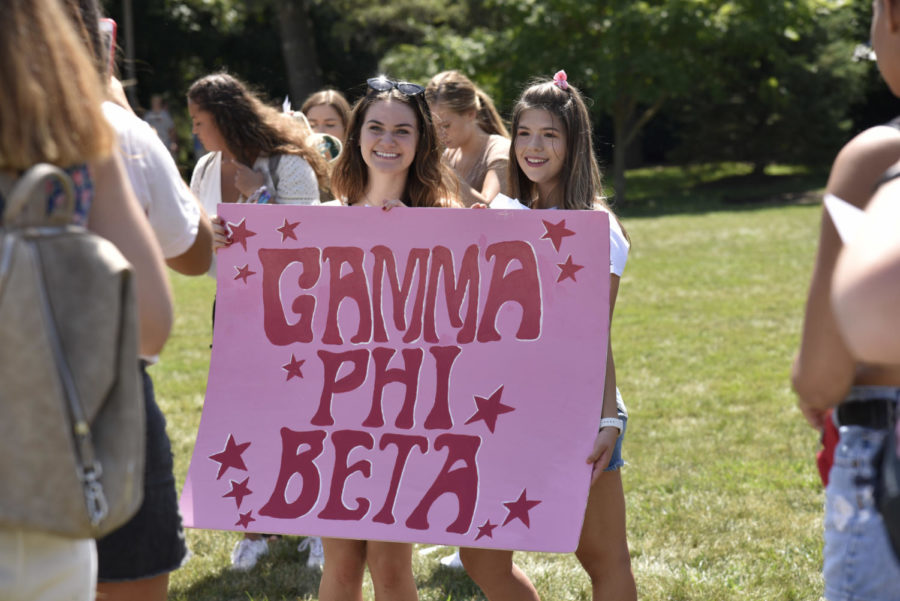 New+sorority+members+officially+join+their+chapters+Aug.+22+during+Bid+Day+held+on+Central+Campus.