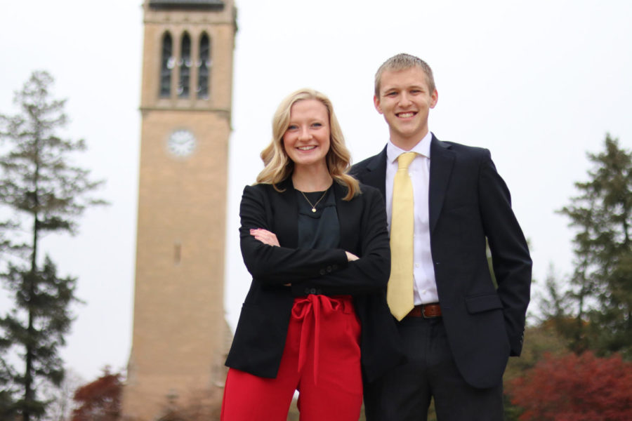 Morgan Fritz is a candidate for president of Iowa States Student Government, running alongside Jacob Schrader, a candidate for vice president.