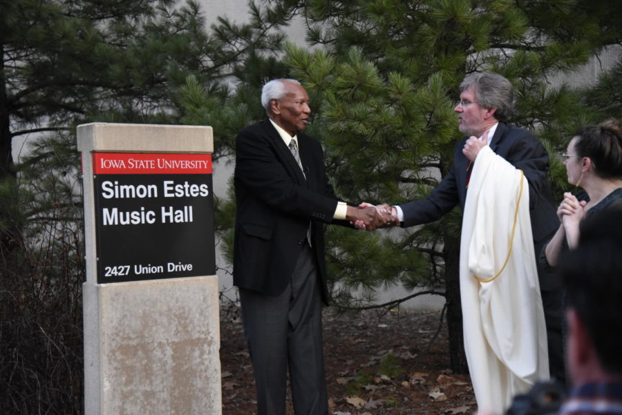 Simon Estes had Music Hall officially named in his honor Wednesday night.