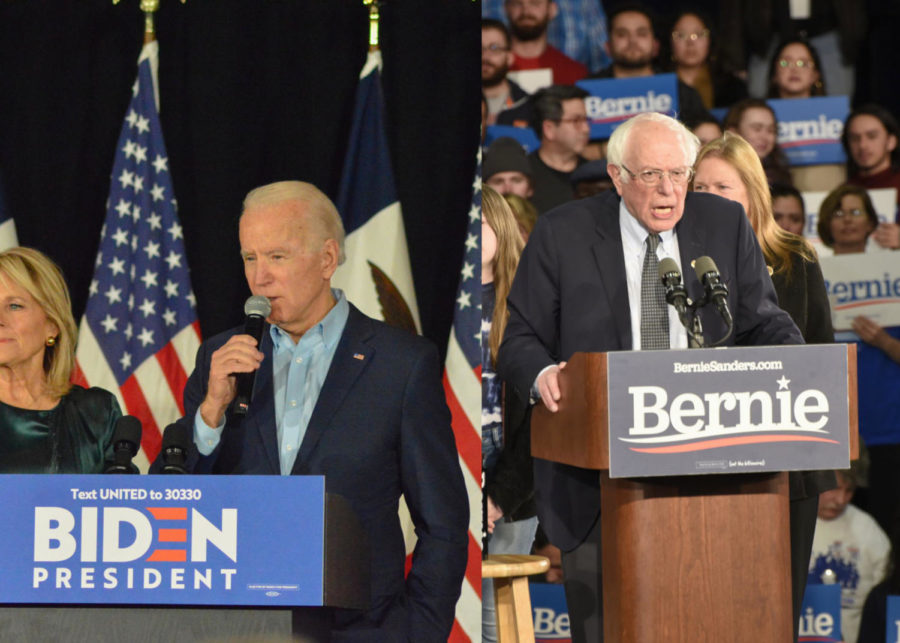 Former Vice President Joe Biden and Sen. Bernie Sanders won multiple states in the Super Tuesday contests, according to projections by the Associated Press.