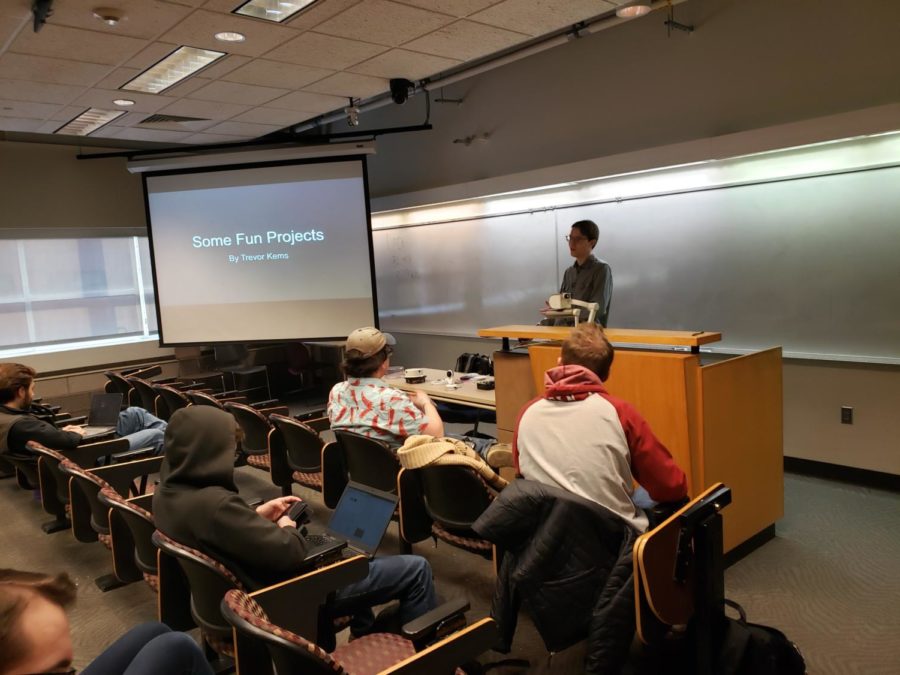 Students attend their weekly Information Assurance Student Group (IASG) meeting to gain experience in cybersecurity as well as obtain knowledge on safe practices. 