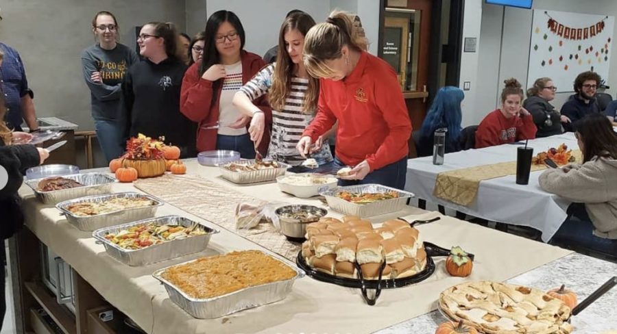 The Culinary Science Club meets every other Tuesday night to discuss food-related world happenings. Members of the club gathered for a ‘friendsgiving’ event.