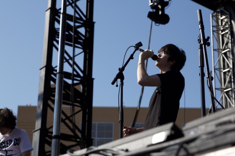 Car Seat Headrest headlined at the 80/35 Music Festival on July 7, 2018. They were joined on stage with Naked Giants.