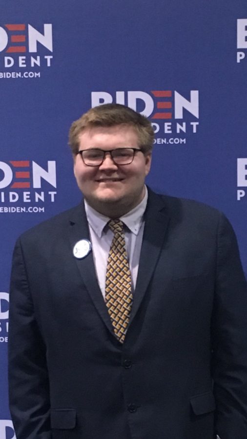 Joe Shepherd, freshman in pre-business, is managing the U.S. Senate campaign of candidate Cal Woods.