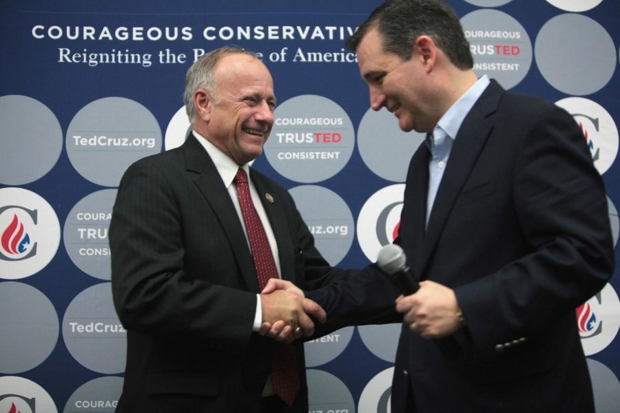 Rep. Steve King endorsed Sen. Ted Cruz during the senators 2016 presidential campaign.