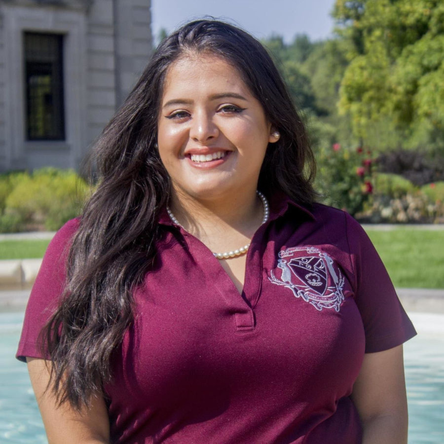 First-generation student and senior in sociology, Tiffany Contreras.