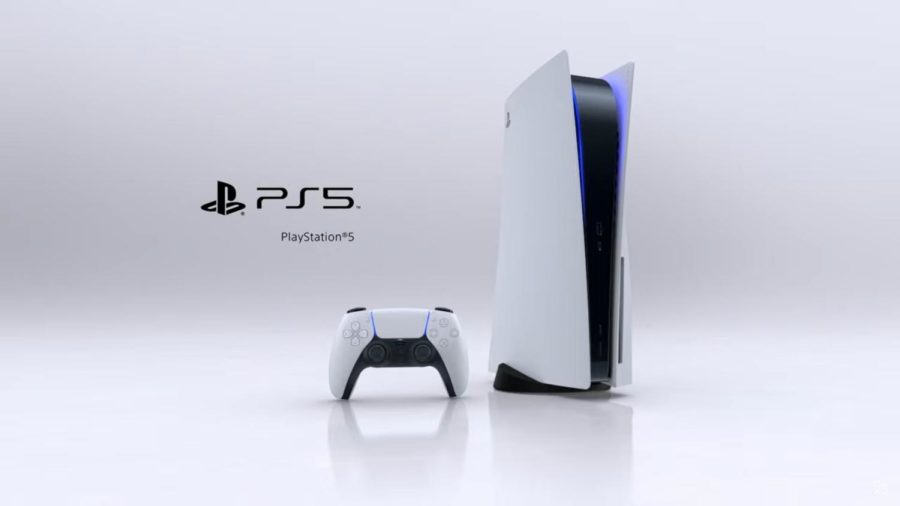 The controller and console design of Sonys PlayStation 5. 