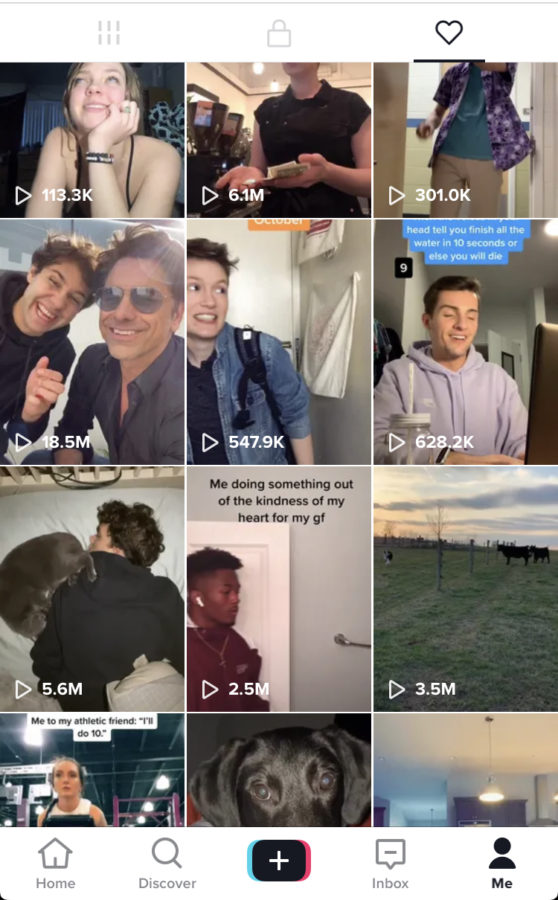 TikTok has a for you page where people can scroll through various types of content. The app also has a likes section, which can privately store what videos a user has liked while scrolling through the app.