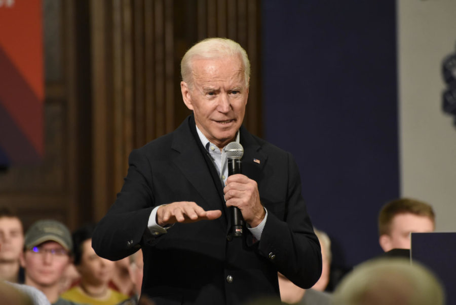 Former Vice President Joe Biden visited Iowa State on Dec. 4 as part of his eight-day No Malarkey! bus tour.