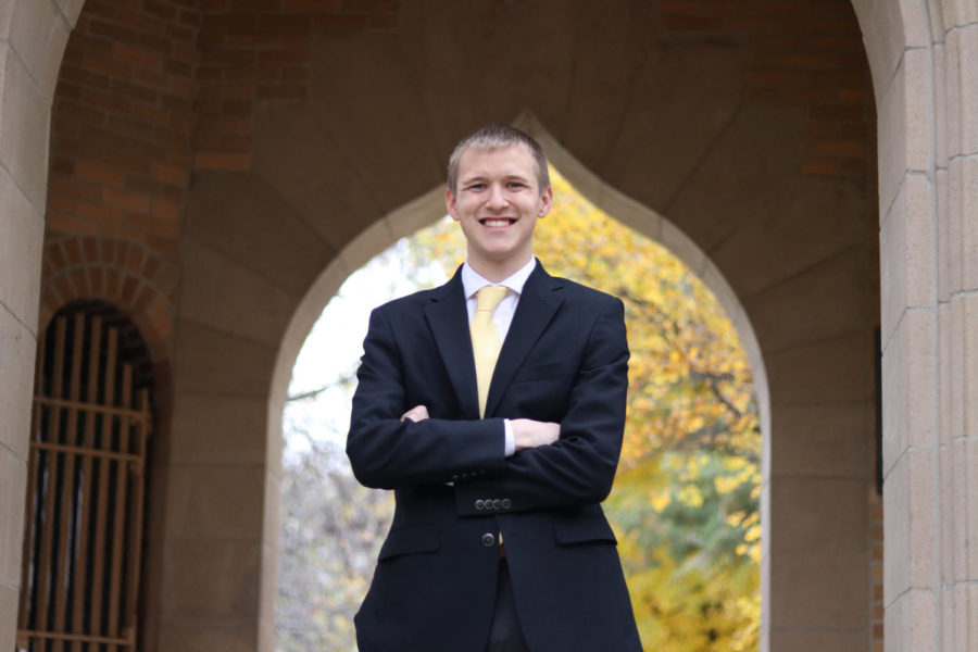 Jacob Schrader, senior in economics and political science, is running for vice president of Student Government.