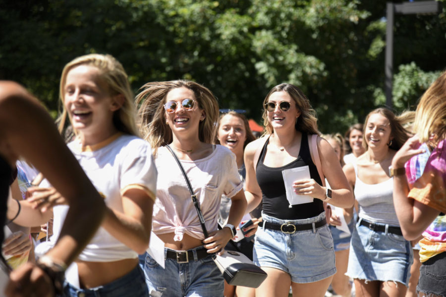 New sorority members officially join their chapters Aug. 22 during bid day held on Central Campus.